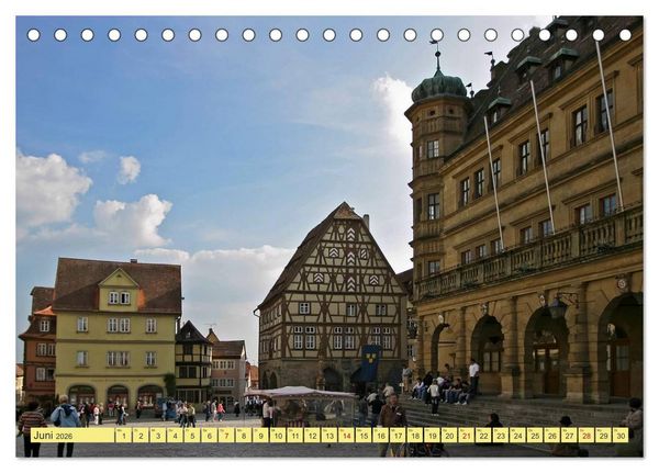 Produktbild: Romantisches Rothenburg ob der Tauber (Tischkalender 2026 DIN A5 quer), CALVENDO Monatskalender
