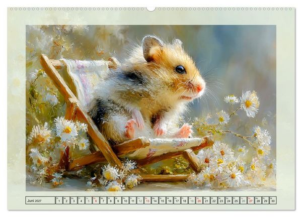 Produktbild: Hamster. Niedliche Nager im Garten (Wandkalender 2027 DIN A2 quer), CALVENDO Monatskalender