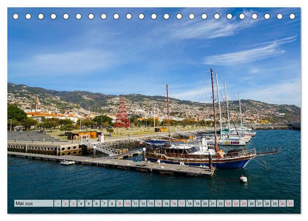 Produktbild: Madeira Die Stadt Funchal (Tischkalender 2026 DIN A5 quer), CALVENDO Monatskalender