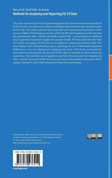 Produktbild: Methods for Analysing and Reporting EQ-5D Data