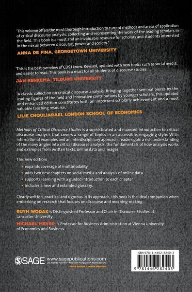 Produktbild: Methods of Critical Discourse Studies