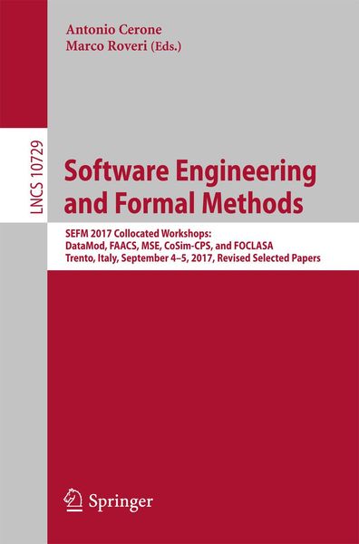 Produktbild: Software Engineering and Formal Methods