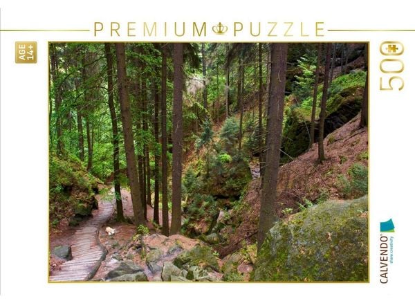 CALVENDO Puzzle Schwedenlöcher im Elbsandsteingebirge | 500 Teile Lege-Größe 48 × 36 cm Foto-Puzzle für Erwachsene