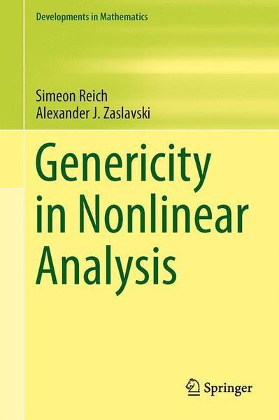 Produktbild: Genericity in Nonlinear Analysis