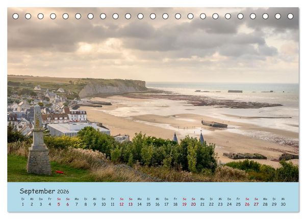 Produktbild: Unterwegs in der Normandie (Tischkalender 2026 DIN A5 quer), CALVENDO Monatskalender