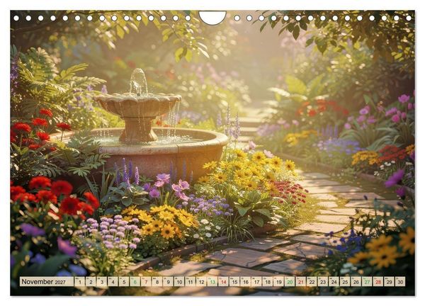 Produktbild: Oase im Garten (Wandkalender 2027 DIN A4 quer), CALVENDO Monatskalender