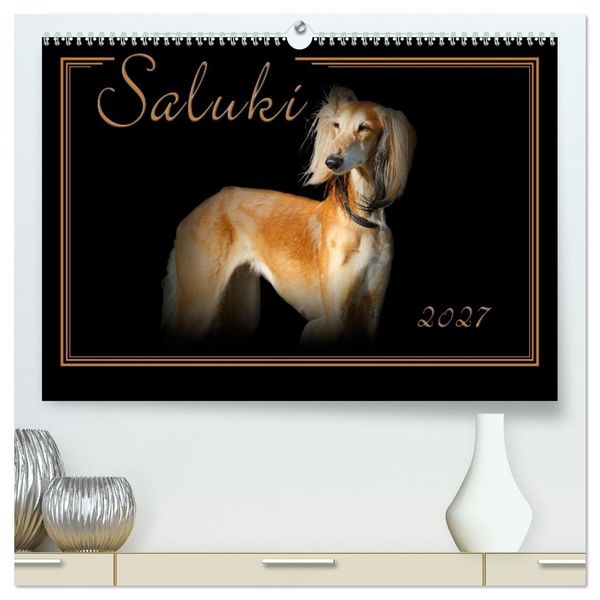 Produktbild: Saluki 2027 (hochwertiger Premium Wandkalender 2027 DIN A2 quer), Kunstdruck in Hochglanz