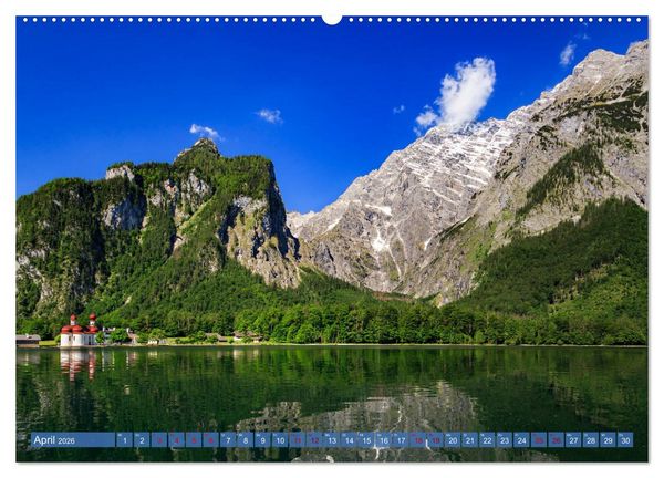 Produktbild: Unterwegs im Berchtesgadener Land 2026 (Wandkalender 2026 DIN A2 quer), CALVENDO Monatskalender