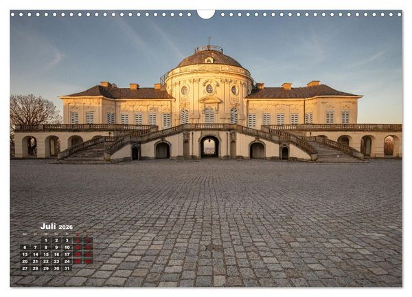 Produktbild: Schloss Solitude bei Tag und bei Nacht (Wandkalender 2026 DIN A3 quer), CALVENDO Monatskalender