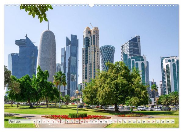 Produktbild: Doha - Hauptstadt von Katar (Wandkalender 2026 DIN A2 quer), CALVENDO Monatskalender
