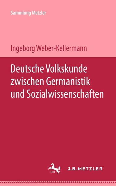 Produktbild: Deutsche Volkskunde zwischen Germanistik und Sozialwissenschaften
