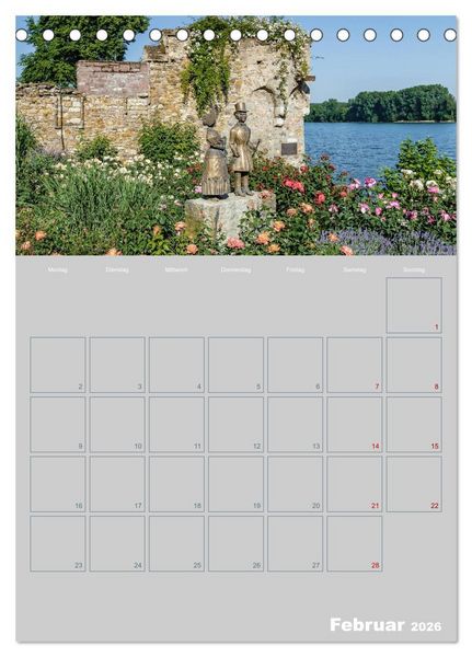 Produktbild: ELTVILLE &ndash; Wein-, Sekt- und Rosenstadt am Rhein (Tischkalender 2026 DIN A5 hoch), CALVENDO Monatskalender