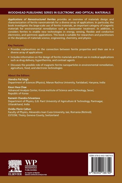 Produktbild: Applications of Nanostructured Ferrites