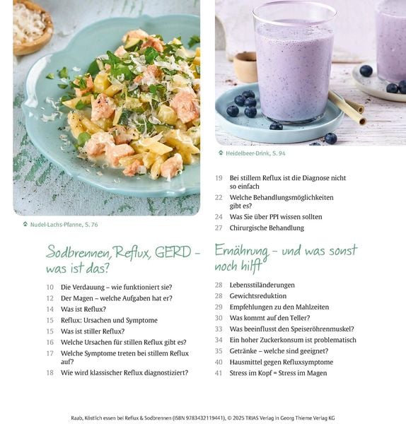 Produktbild: K&ouml;stlich essen Reflux und Sodbrennen