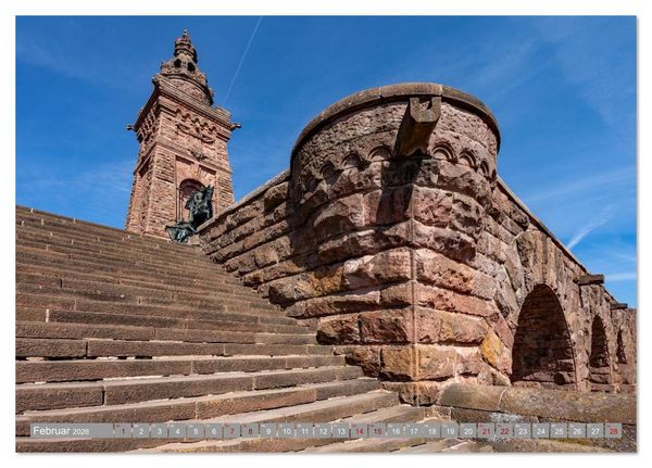 Produktbild: Das Kyffh&auml;user Denkmal (Tischkalender 2026 DIN A5 quer), CALVENDO Monatskalender