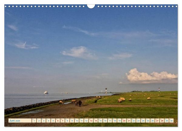 Produktbild: Cuxhaven, Landschaften zwischen K&uuml;ste und Heide (Wandkalender 2026 DIN A3 quer), CALVENDO Monatskalender