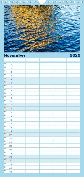 Produktbild: Familienplaner Ostsee im Winter (Wandkalender 2022 , 21 cm x 45 cm, hoch)