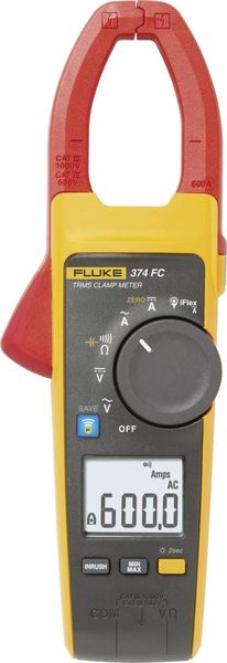 Fluke 374 FC Hand-Multimeter, Stromzange digital CAT III 1000 V, CAT IV 600 V Anzeige (Counts): 6000