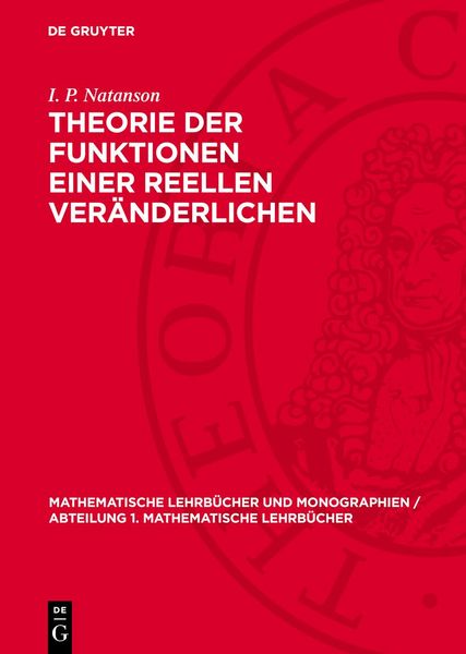Produktbild: Theorie der Funktionen einer Reellen Ver&auml;nderlichen