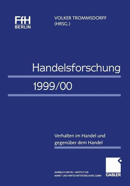 Produktbild: Handelsforschung 1999/00