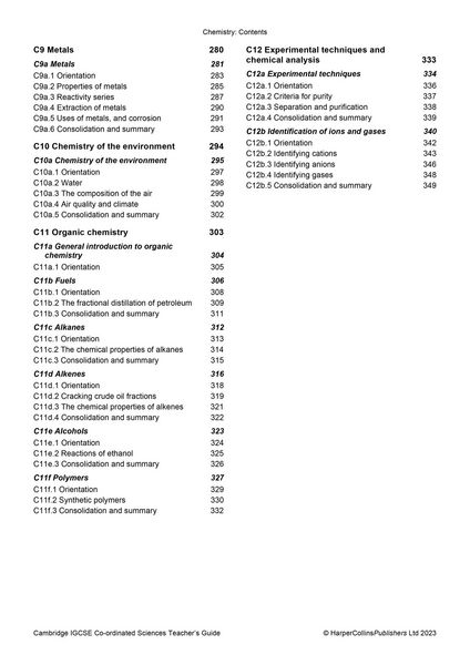 Produktbild: Cambridge Igcse(tm) Co-Ordinated Sciences Teacher Guide