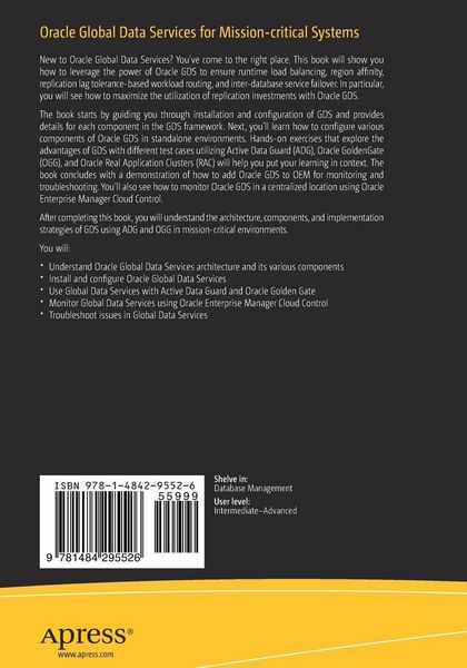 Produktbild: Oracle Global Data Services for Mission-critical Systems