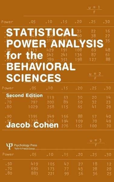 Produktbild: Statistical Power Analysis for the Behavioral Sciences