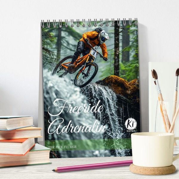 Produktbild: Freeride Adrenalin (Tischkalender 2026 DIN A5 hoch), CALVENDO Monatskalender