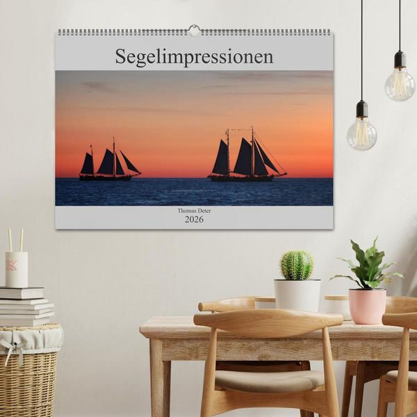 Produktbild: Segelimpressionen (Wandkalender 2026 DIN A2 quer), CALVENDO Monatskalender