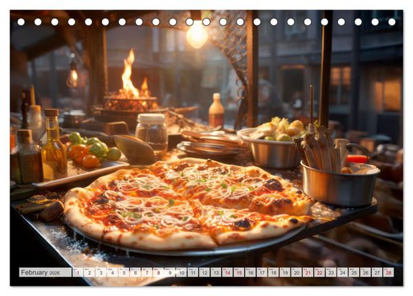 Produktbild: STREET FOOD Impressions around the world (Desk Calendar 2026 DIN A5 landscape), CALVENDO 12 Month DeskCalendar