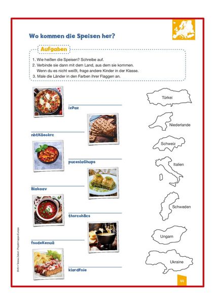 Produktbild: Projektmappe Europa