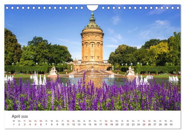 Produktbild: Der Mannheimer Wasserturm (Wandkalender 2026 DIN A4 quer), CALVENDO Monatskalender