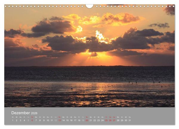 Produktbild: Blick auf die Nord-und Ostsee (Wandkalender 2026 DIN A3 quer), CALVENDO Monatskalender