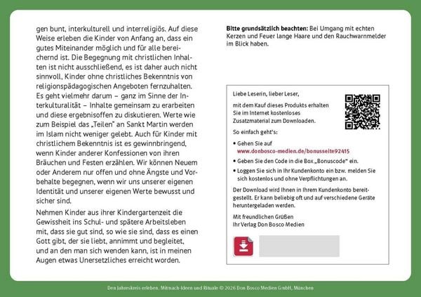 Produktbild: Den Jahreskreis erleben. 30 Mitmach-Ideen und Rituale