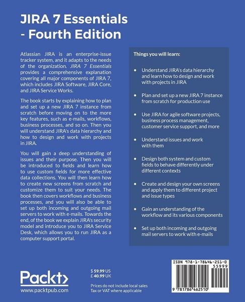 Produktbild: JIRA 7 Essentials - Fourth Edition