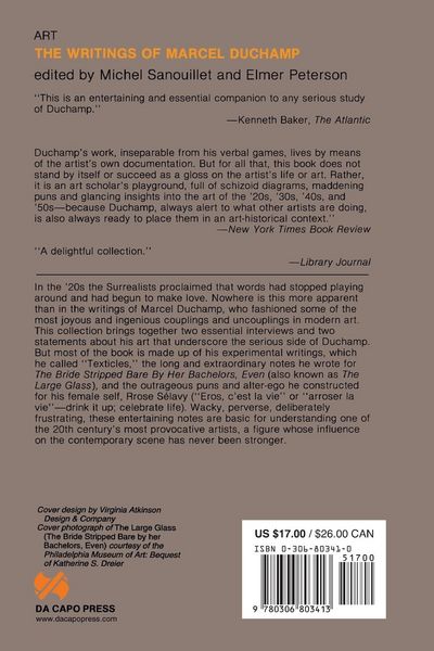 Produktbild: Writings of Marcel Duchamp PB