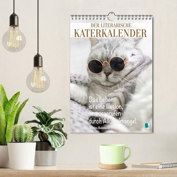 Produktbild: Der literarische Katerkalender (Wandkalender 2027 DIN A4 hoch), CALVENDO Monatskalender