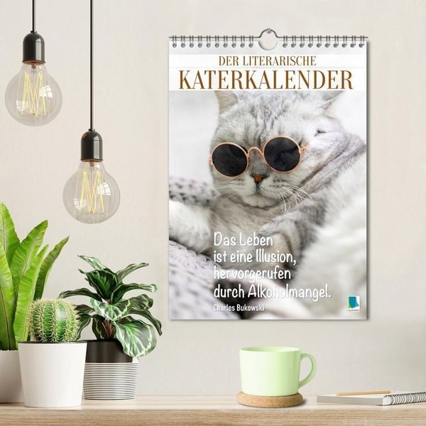 Produktbild: Der literarische Katerkalender (Wandkalender 2027 DIN A4 hoch), CALVENDO Monatskalender