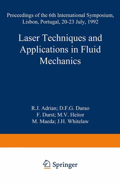 Produktbild: Laser Techniques and Applications in Fluid Mechanics