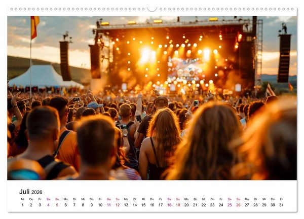 Produktbild: Festival Time (Wandkalender 2026 DIN A2 quer), CALVENDO Monatskalender