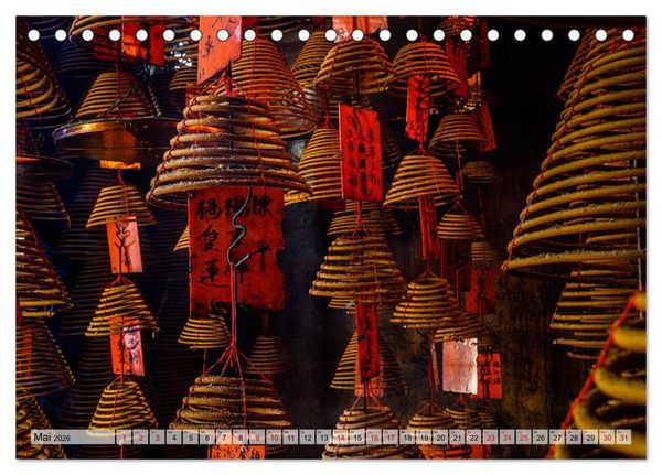 Produktbild: Metropolen Chinas - Peking, Shanghai, Hongkong (Tischkalender 2026 DIN A5 quer), CALVENDO Monatskalender