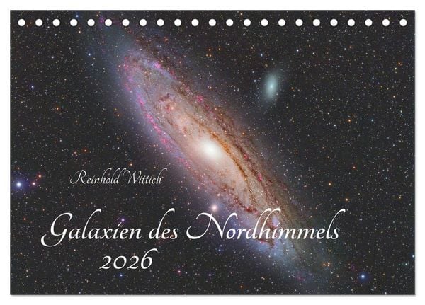 Produktbild: Galaxien des Nordhimmels (Tischkalender 2026 DIN A5 quer), CALVENDO Monatskalender