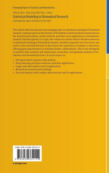 Produktbild: Statistical Modeling in Biomedical Research