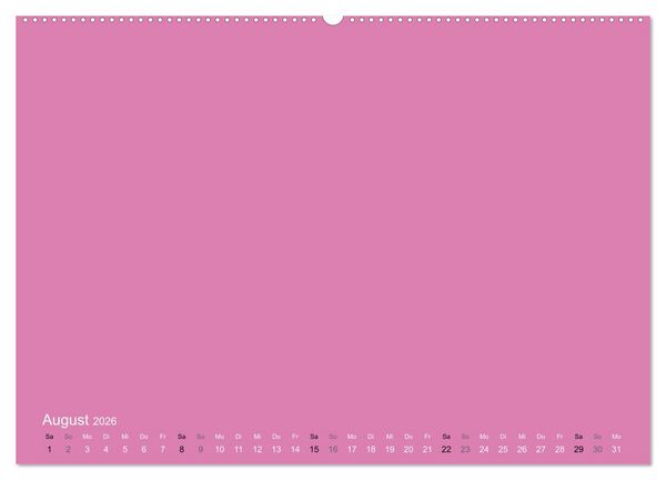 Produktbild: Bastelkalender - Pink (Wandkalender 2026 DIN A2 quer), CALVENDO Monatskalender