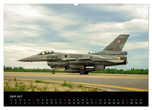 Produktbild: F-16 Fliegende Legende (Wandkalender 2027 DIN A2 quer), CALVENDO Monatskalender