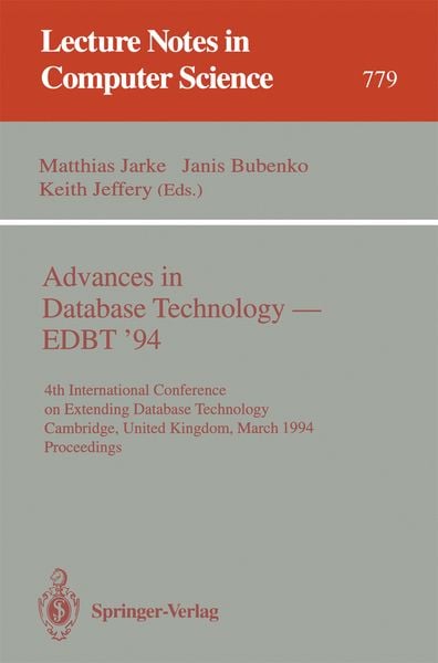 Produktbild: Advances in Database Technology - EDBT '94