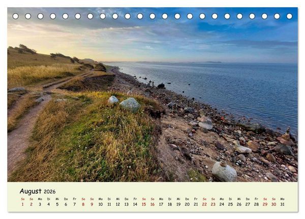 Produktbild: Unterwegs in D&auml;nemark von der Nordsee bis zur Ostsee (Tischkalender 2026 DIN A5 quer), CALVENDO Monatskalender