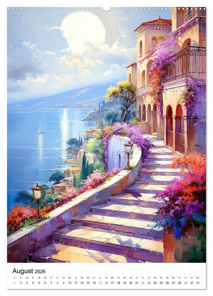 Produktbild: Italienische Riviera - wundersch&ouml;ne K&uuml;ste (Wandkalender 2026 DIN A2 hoch), CALVENDO Monatskalender
