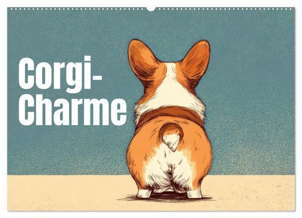Produktbild: Corgi-Charme (Wandkalender 2027 DIN A2 quer), CALVENDO Monatskalender