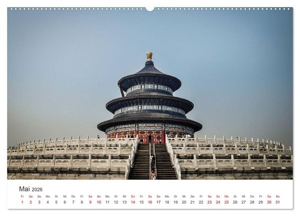 Produktbild: Peking - Die faszinierende Hauptstadt Chinas. (Wandkalender 2026 DIN A2 quer), CALVENDO Monatskalender